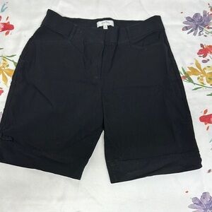 Coral Bay Black Bermuda Shorts for Effortless Style